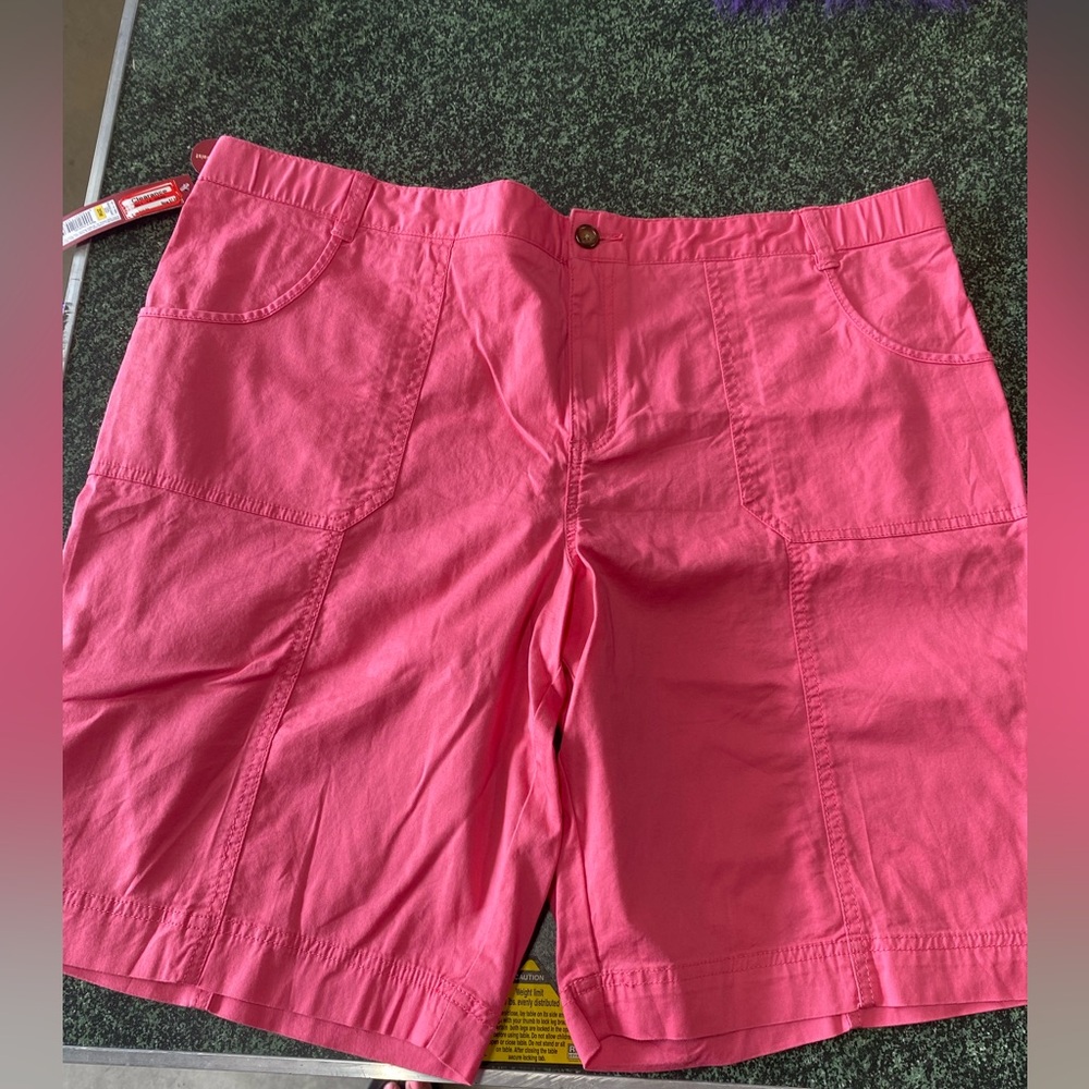 Target Pink Bermuda Shorts Casual Cotton Blend